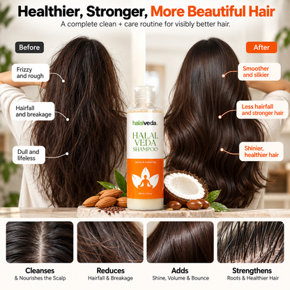 Halal Veda Gentle & Nourishing Shampoo