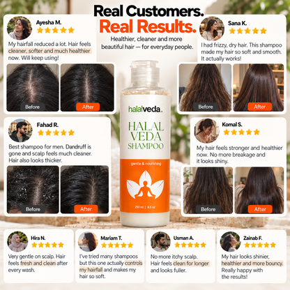 Halal Veda Gentle & Nourishing Shampoo