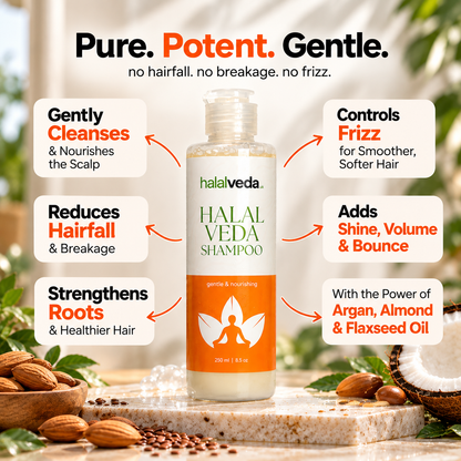 Halal Veda Gentle & Nourishing Shampoo